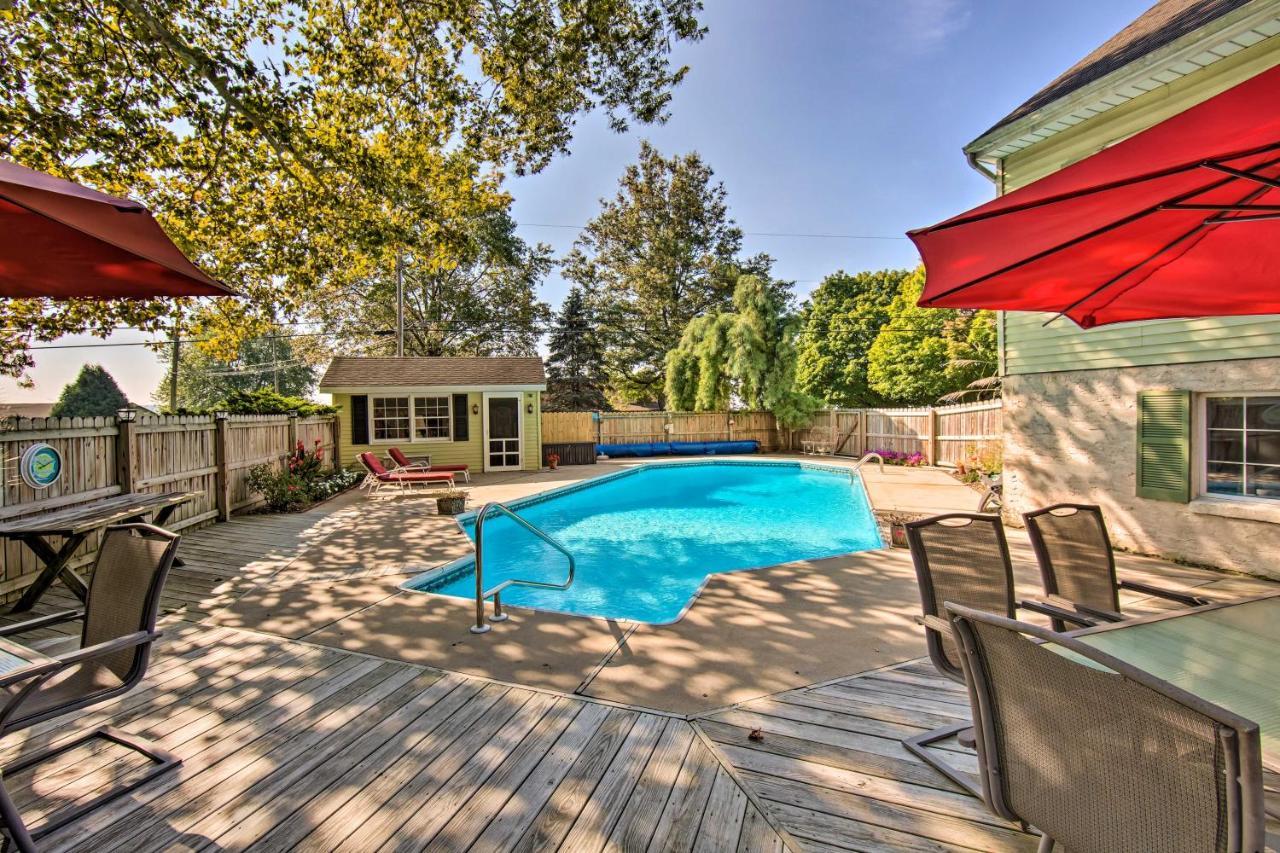 With Patio, Deck And Pool